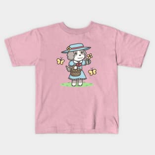 Flower Dog Kids T-Shirt